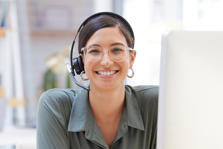 woman smiling